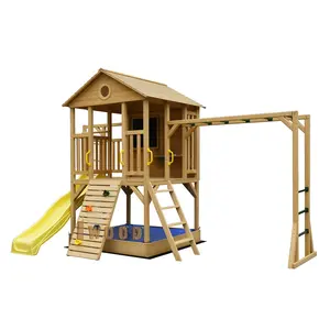 Maison de jeux en bois pour enfants, grand plat, collection