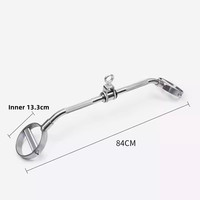 Barre LAT de fixation de machine à câbles, barre de courbure triceps pour la construction musculaire du bras arrière
