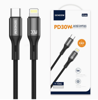 Câble de charge rapide tressé M28 150W 6A, cordon de données haute puissance à tête unique