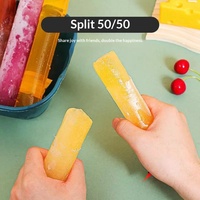 Sachets jetables en PE refermables avec fermeture éclair pour la fabrication maison de gelées, laits, glaces pilées et bâtonnets glacés, étanches et à double étanchéité