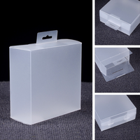 Boîte en plastique transparente PET givrée imprimée sur mesure, emballage transparent pour rouge à lèvres, parfum