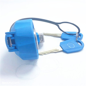 Tapa de Combustible con Cerradura Azul de Plástico y Acero Inoxidable para FAW Jiefang J6P JH6 J6J7 J6F J6L - Product Image 1
