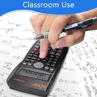 Calculatrice scientifique Foska 991MS 401 fonctions avec couvercle coulissant pour étudiants, enseignants, collèges, universités et bureaux
