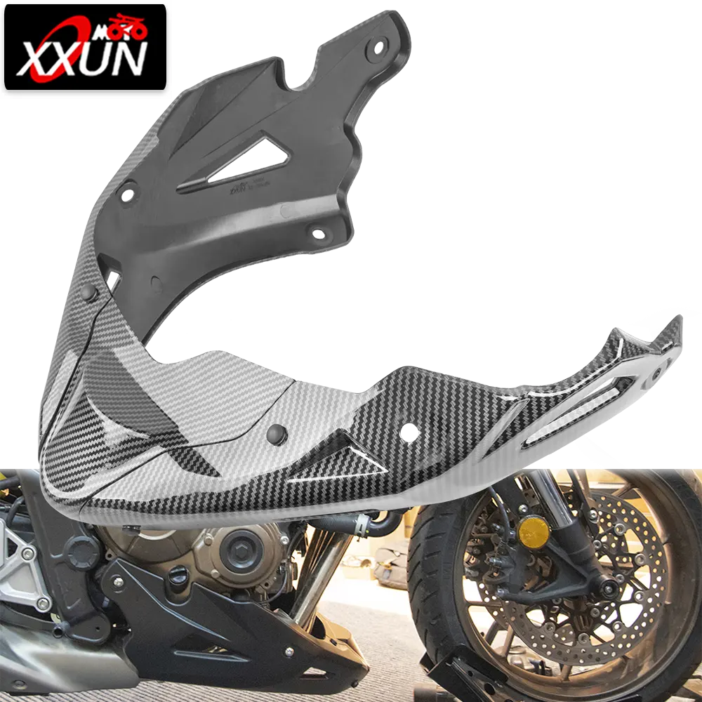 XXUN motosiklet alt göbek Pan motor yağma Fairing altında yüzey koruma Honda CB650R 2019-2021 CB650F 2014-2021