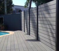 Poteaux de clôture en aluminium WPC pour extérieur, tubes en bois creux carrés, revêtement de clôture pour parc/portails