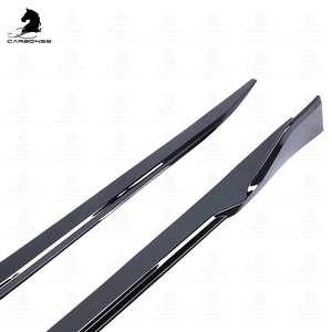 Kits de carrocería para automóviles Falda lateral negra brillante ABS tipo <span class=keywords><strong>CP</strong></span> piezas de automóviles negras brillantes para BMW 4 series G22 <span class=keywords><strong>M</strong></span> Tech 2020 + - Product Image 4