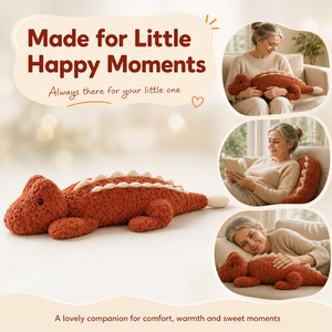 Coussin de canapé en forme de <span class=keywords><strong>dinosaure</strong></span> en peluche, long et doux, couleur rouille, pour la décoration de canapé - Product Image 4