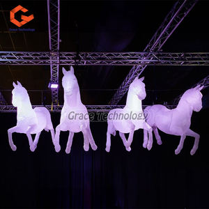 Títere de caballo inflable para desfile, espectáculo de circo inflable, globo, animales para caminar, disfraz - Product Image 6