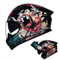 Nouveau casque de moto modulaire intégral ABS en promotion avec double visière et doublure en mousse toutes saisons