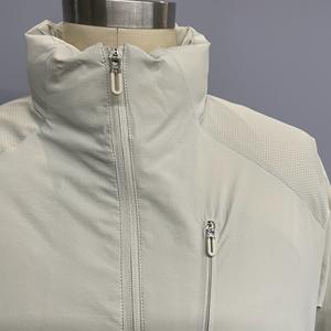 Giacca Imbottita Impermeabile <span class=keywords><strong>Grigio</strong></span> Chiaro con Collo Alto e Texture Esagonale per Pendolarismo Quotidiano e Uso all'Aperto - Product Image 5