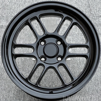 Jantes de course JUWA P1 Style 15 pouces en alliage forgé Flow Formed, blanc argenté, pour modification de voiture de course, haute performance, concave profond