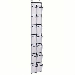 Over the <b>Door</b> Shoe Rack With 24 Large Mesh Pockets Hanging Shoe Organizer for Closet Hanging Shoe Rack Holder Hanger - Product Image 1