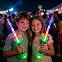Baguette Magique LED Clignotante, Boule Disco Lumineuse, Épée de Dinosaure pour Enfants, Fournitures de Fête d'Anniversaire, Halloween, Noël, Baguette Lumineuse T-Rex