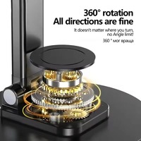 Support de téléphone universel en métal ABS à rotation 360°, pliable et réglable, pour bureau, idéal pour les diffusions en direct