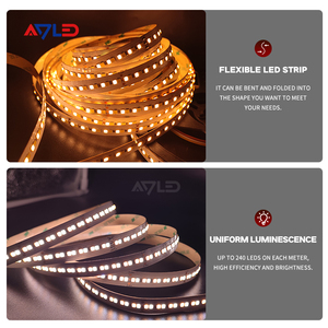 Super Bright CCT Adjustable White Light 2700K to 6500K SMD2835 240LEDs/M 12mm Wide LED Flexible Strip - Product Image 4