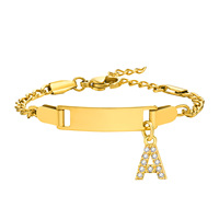 SSeeSY mode bijoux personnalisables en acier inoxydable logo personnalisé personnalisé enfants bracelet nom de bébé pour bébé