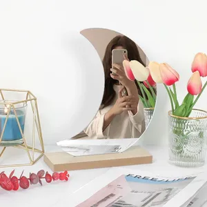 Minimalista nordico irregolare acrilico decorativo specchio camera Interior Design specchio da trucco tavolo da letto specchio da terra