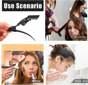 Pinces à cheveux en plastique pour Salon de coiffure, pinces <span class=keywords><strong>Crocodile</strong></span> avec LOGO personnalisé - Product Image 6