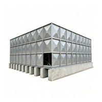 Réservoir d'eau potable en fibre de verre GRP SMC Corée, réservoir d'eau potable carré de 50 000 L pour le marché koweïtien
