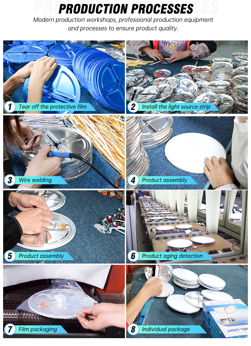 New design adjustable cut out frameless led panel light 18w 24w 36w 10w square round led panel light led recessed panel light