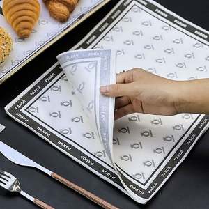 Papier ciré alimentaire vierge imprimé sur mesure, résistant à la graisse, jetable, pour emballage de burgers, sandwichs et restauration rapide - Product Image 6