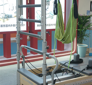 6 + 1 Pilates Core remantan peralatan kebugaran menara penuh tahan lama Aluminum Cadillac Bed Springboard Premium Pilates Reformer - Product Image 3