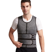 Chaleco de sauna para hombre, faja reductora de cintura, moldeador corporal, camiseta sin mangas, ropa moldeadora, camiseta de compresión para pérdida de peso, corsé de sudoración para entrenamiento
