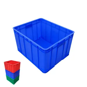 Wholesale Heavy Duty Plastic Nestable Moving Crates Stackable Turnover Storage Box