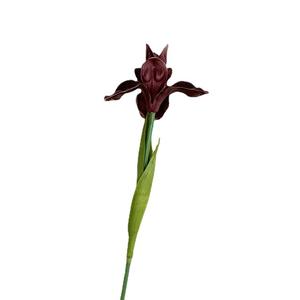 AR-703 Real Touch PU 47CM Artificielle Alice <span class=keywords><strong>Iris</strong></span> Fleur <span class=keywords><strong>Iris</strong></span> <span class=keywords><strong>Tectorum</strong></span> pour Mariage Décoratif - Product Image 5