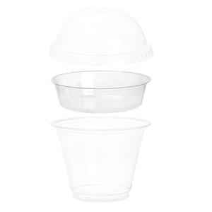 Inserts pour coupes à parfait <span class=keywords><strong>Wellpack</strong></span> BC-90/98-INSERT 90/98mm en plastique PET transparent à paroi simple pour les enfants, pour les sauces et les légumes - Product Image 6