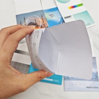 Sac en papier d'emballage pour lentilles optiques personnalisées, papier d'art 157 g/m², enveloppe 9*9 cm d'emballage