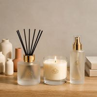 Coffret Cadeau Luxe Personnalisé Parfums d'Ambiance Bougie Parfumée Diffuseur à Bâtonnets Spray d'Ambiance Cadeau d'Entreprise de Fêtes Usine OEM