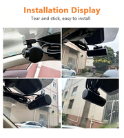 Système de caméra double HD 1080P, enregistreur de conduite DVR avant et arrière avec vision nocturne pour le stationnement et la sécurité routière