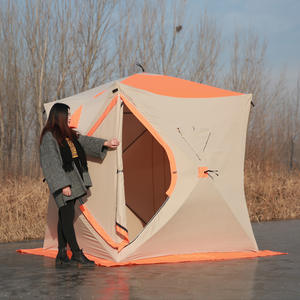 Tende Esterne Esagonali Automatiche Pop-Up a Cubo Tenda Termica 1.8*2 per Pesca alla Carpa su Ghiaccio e Campeggio Invernale - Product Image 4
