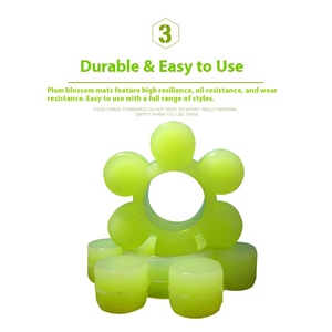 Bloc élastique en PVC PU résistant à l'huile de fleur de prunier d'épaisseur personnalisée pour la transmission du réducteur de pompe industrielle fabriqué en Chine - Product Image 4