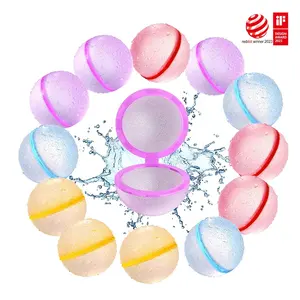 SOPPYCID Summer Baby Toys Outdoor Fun Activities For Kids Splash Ball Set Inflatable Splash Ball Reusable Water Balloon Silicone