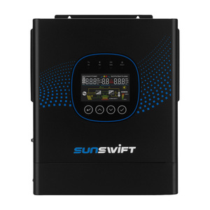 อินเวอร์เตอร์ไฮบริดพลังงานแสงอาทิตย์ 6.5kW 48V อินเวอร์เตอร์พลังงานแสงอาทิตย์คลื่นไซน์บริสุทธิ์ 6kW อินเวอร์เตอร์พลังงานแสงอาทิตย์ 4kW สำหรับระบบโซลาร์บ้าน ขายดีในแอฟริกา - Product Image 1