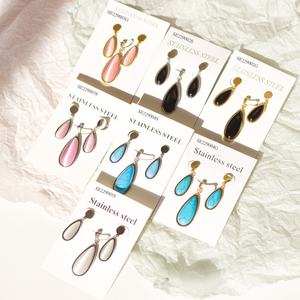 ชุดเครื่องประดับชุบทอง 18K ขายดีอันดับต้นๆ สำหรับผู้หญิง ชุดเครื่องประดับหินสีรุ้งทันสมัยสำหรับงานปาร์ตี้ ต่างหูแบบห้อยไม่หมอง - Product Image 1