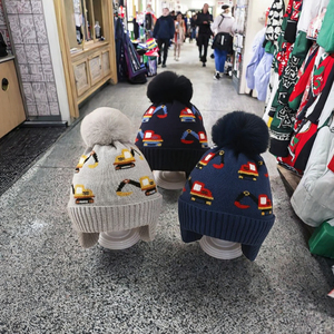 Ensemble bonnet et écharpe pour enfants, garçons et filles, bonnets tricotés avec doublure polaire douillette, bonnet d'hiver et cache-cou pour tout-petits garçons en voyage - Product Image 3