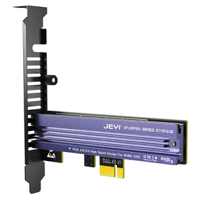 OEM Fábrica al por mayor JEYI M2 NVMe a PCIe 4,0/3,0 Adaptador Disipador de calor de aluminio 64Gbps Gen4 PCIe Tarjeta de expansión de X4-X8-X16 en stock - Product Image 2