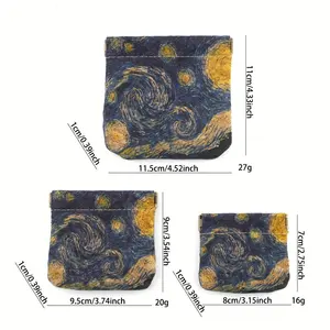 2024 New Arrival Popular Ladies's Wallet Vintage Mini Oil Painting Patterns Cork Coin Purse For Women