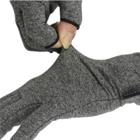 Gants pour l'arthrite, gants de compression en bambou pour les mains, soulagement de la douleur, traitement de la compression rhumatoïde, gants sans doigts