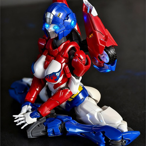 Figura de Robot Mecha ABS con Ojos Brillantes, Espada Grande, Sasa Qian, Dios de la Guerra de Llamas Azules, Alcyone, Modelo de Juguete para Armar - Product Image 1