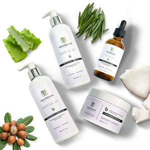 Set per la Cura della Crescita dei Capelli, <span class=keywords><strong>Shampoo</strong></span> <span class=keywords><strong>e</strong></span> Balsamo Naturali Anti-caduta alle Erbe Senza Solfati, Etichetta Privata, Anti-forfora - Product Image 1