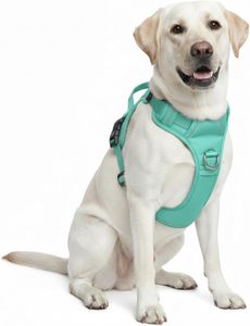 Harnais de chien rembourré doux, réglable, respirant, imperméable, en PVC et silicone, résistant, tactique, avec logo personnalisé - Product Image 5