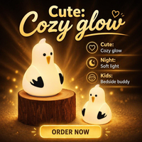 Lampe de chevet portable pour chambre d'enfant, petite lampe de chevet, lampe tactile avec capteur, interrupteur tactile, lumière d'ambiance RVB, jouet, cadeau de naissance