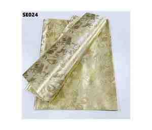 Bufanda musulmana hijab abaya Color dorado liso Aso Oke diadema Moda Africana gele ASO Oke diadema - Product Image 2