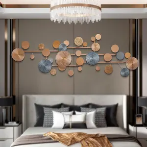 Eisen Metall Dekoration Artikel Gold Metall 3d Wand kunst Behänge für Wohnzimmer Wand dekoration Home