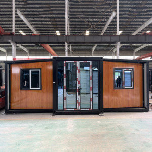 <span class=keywords><strong>Casa</strong></span> Contenedor Prefabricada de Lujo de 40 pies, 2/3 Dormitorios, Doble Ala, Expandible, <span class=keywords><strong>Panel</strong></span> Sándwich, <span class=keywords><strong>Modular</strong></span>, con Baño - Product Image 1