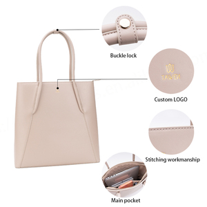 Bolso de mano de PU grande para mujer con cremallera, estampado de letras, forro de poliéster, correa única, de alta calidad, a la moda, fabricado en China. - Product Image 2